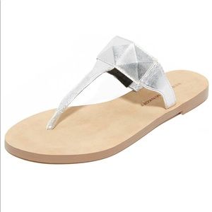 NWOT Rebecca Minkoff Silver Sandals Size 7.5